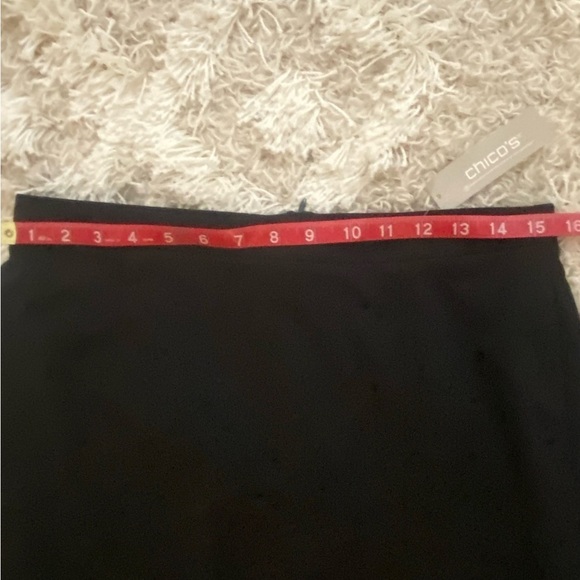 NWT CHICO’S Black Pencil Skirt Size 6 - Picture 3 of 7
